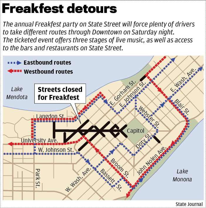 Freakfest 2018 traffic map